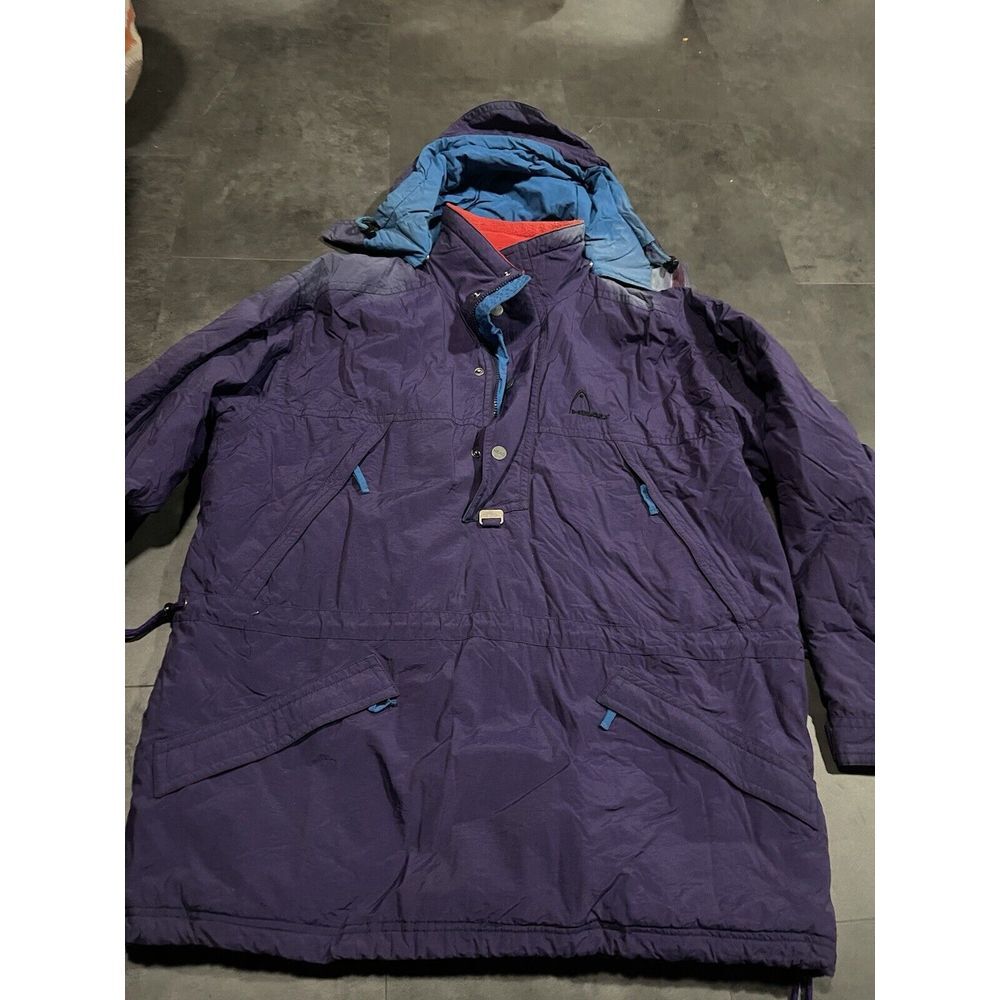 HEAD Vtg 90s Pullover Ski Jacket Snowboard XXL Hooded 1/2Zip
